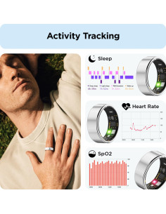 Anillo Inteligente BENIO Gen 2 Plata 9 para Salud y Fitness 2