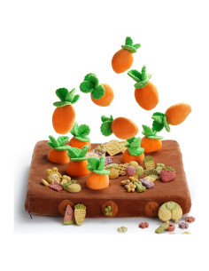 Juguete Interactivo para Perros Nocciola 12 Zanahorias Squeaky