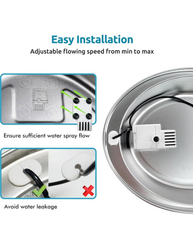 Bomba de Agua ORSDA D60 para Fuente de Gatos y Perros