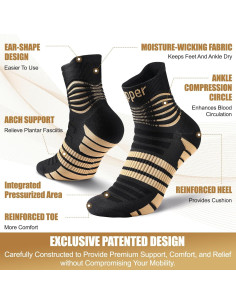 Calcetines de Compresión de Cobre NEENCA para Alivio del Dolor 2