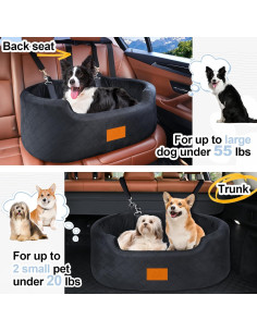 Asiento de Coche Elevador para Perros Medianos Feporen 80x50cm 2
