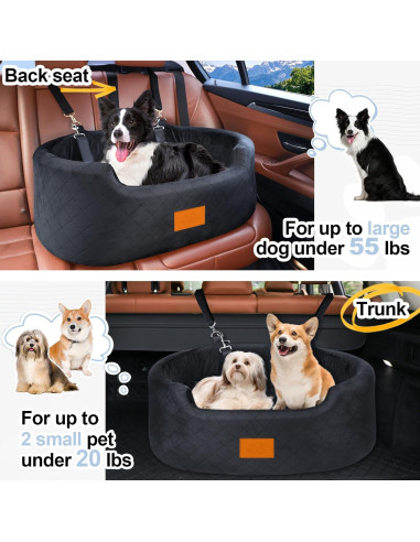 Asiento de Coche Elevador para Perros Medianos Feporen 80x50cm