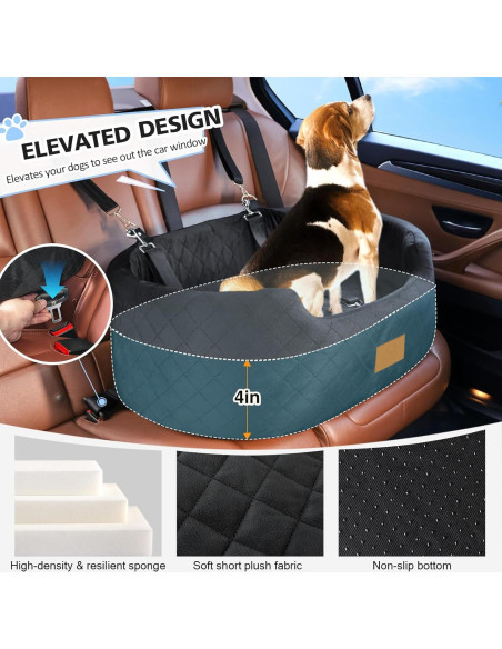 Asiento de Coche Elevador para Perros Medianos Feporen 80x50cm