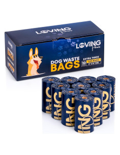 Bolsas para Excremento LOVING Paws - 140 Extra Gruesas y Resistentes