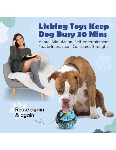 Juguete Interactivo para Perros Ewalkor BallToy-MG Azul