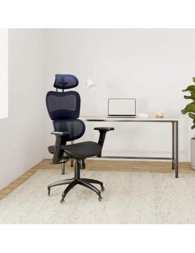 Silla de Oficina Ergonómica Nouhaus Ergo3D Azul con Soporte Lumbar