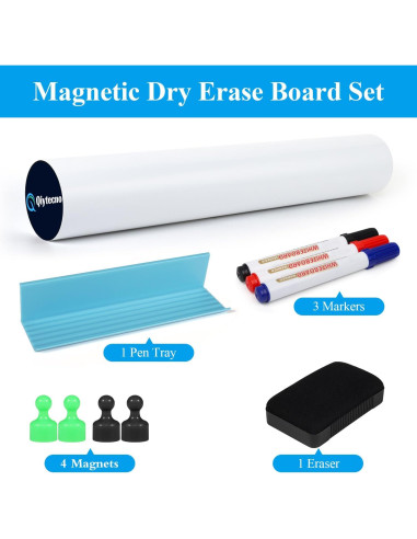 Pegatina de Pizarra Blanca Adhesiva Qiytecno 40.6x61 cm