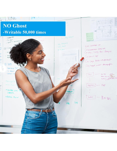 Pegatina de Pizarra Blanca Adhesiva Qiytecno 40.6x61 cm