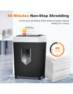 Trituradora de Papel Bonsaii C169-B 15 Hojas 40 Minutos 2