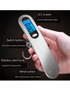 Báscula de Equipaje Portátil TXY 50kg Pantalla LCD 2