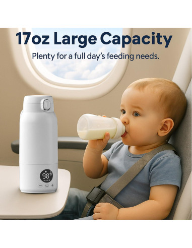 Calentador de Botellas Portátil Koalababy 500ml Acero Inoxidable