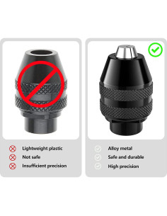 Juego de 2 Mandriles Sin Llave Mellbree 1/32" a 1/8" 2