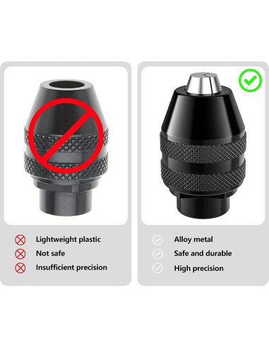 Juego de 2 Mandriles Sin Llave Mellbree 1/32" a 1/8"