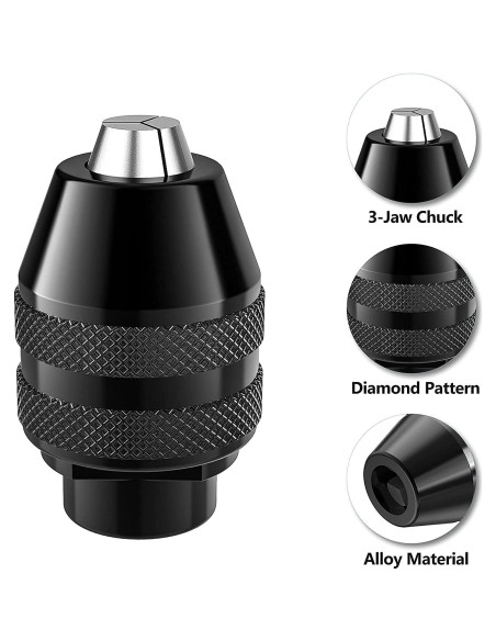 Juego de 2 Mandriles Sin Llave Mellbree 1/32" a 1/8"