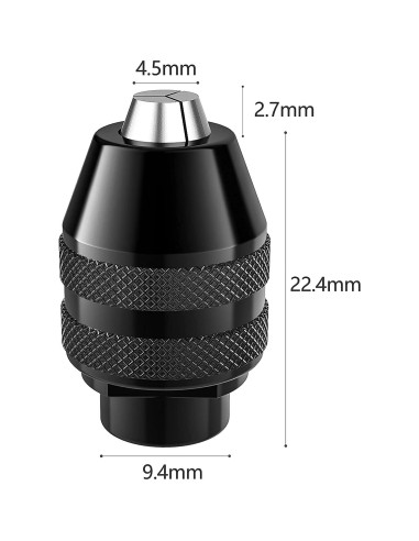 Juego de 2 Mandriles Sin Llave Mellbree 1/32" a 1/8"