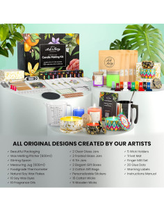 Kit de Fabricación de Velas de Soja ASH & HARRY - 10 Piezas 2