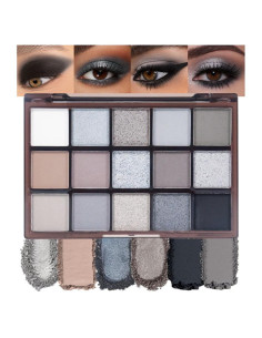 Paleta de Sombra de Ojos CAKAILA 15 Colores Mate y Brillante