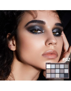 Paleta de Sombra de Ojos CAKAILA 15 Colores Mate y Brillante 2