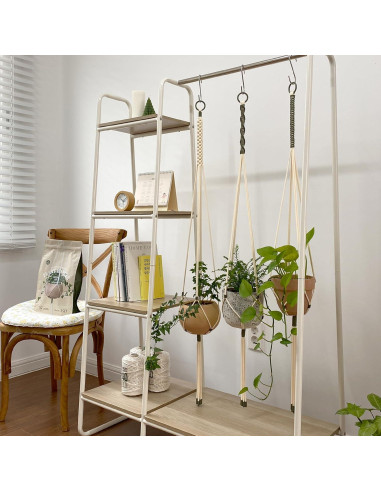 Kit de Macramé para Principiantes LET BE - 3 Colgadores de Plantas