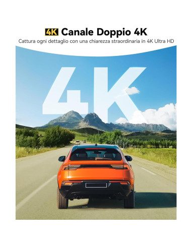 Cámara de tablero espejo WOLFBOX G850 PRO 4K con ADAS