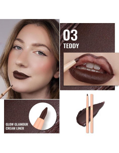 Lápiz de Contorno de Labios Oulac 03 Teddy - Retráctil Vegano 2