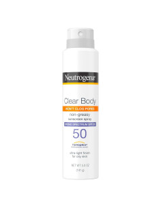 Spray Solar Neutrogena Clear Body SPF 50, 170 g, No Graso