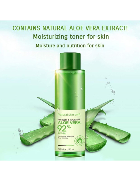 Tónico Hidratante de Aloe Vera BIOAQUA 120ml - Cuidado de Piel Tónico Hidratante de Aloe Vera BIOAQUA 120ml - Cuidado de Piel