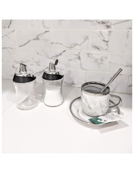 Dispensador de Azúcar J&M DESIGN 211g Vidrio y Cromo