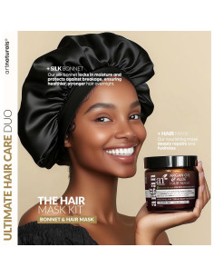 Conjunto Mascarilla Capilar + Bonete de Seda Artnaturals 236.6 ml 2