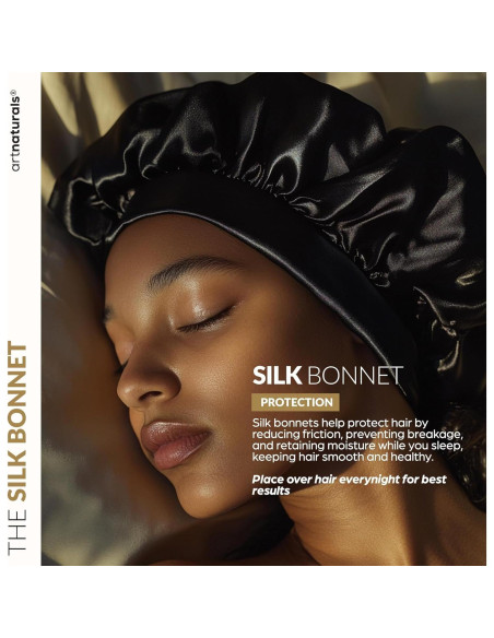 Conjunto Mascarilla Capilar + Bonete de Seda Artnaturals 236.6 ml