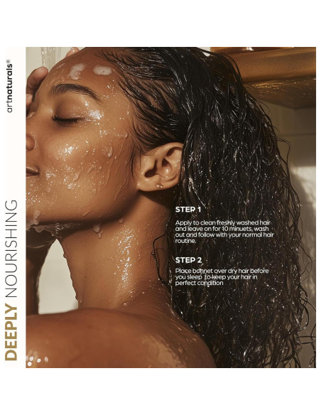 Conjunto Mascarilla Capilar + Bonete de Seda Artnaturals 236.6 ml