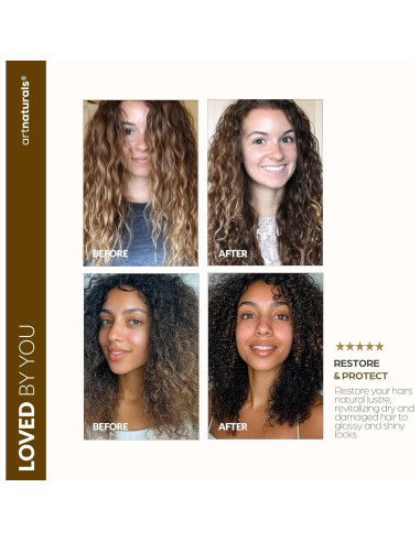 Conjunto Mascarilla Capilar + Bonete de Seda Artnaturals 236.6 ml