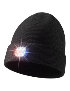 Gorro Unisex con Luz LED Olulse Negro para Invierno