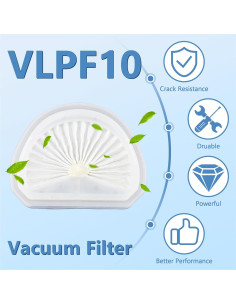 Filtros de Reemplazo VLPF10 Funmit para Aspiradora Black+Decker 2