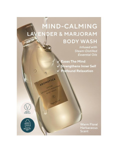 Gel de Ducha AROMATICA Serene Lavanda y Mejorana 300ml Vegano 2