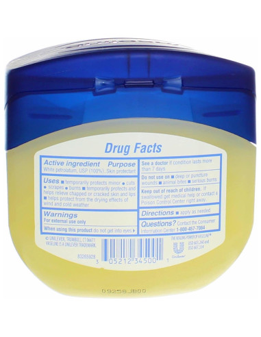 Vaselina Jelly de Petróleo Unilever 4 x 370 g - Hidratante