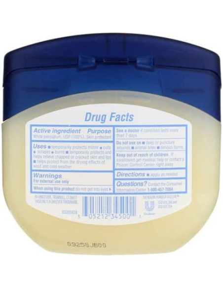 Vaselina Jelly de Petróleo Unilever 4 x 370 g - Hidratante
