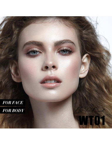 Iluminador Facial en Polvo FOCALLURE WT01 El Planeta Hielo