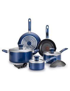 Juego de Utensilios T-fal Excite 14 Piezas Antiadherente Azul