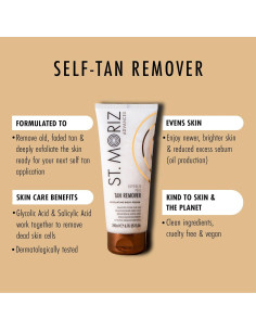 Removedor de Bronceado St Moriz con Ácido Glicólico 200 ml 2
