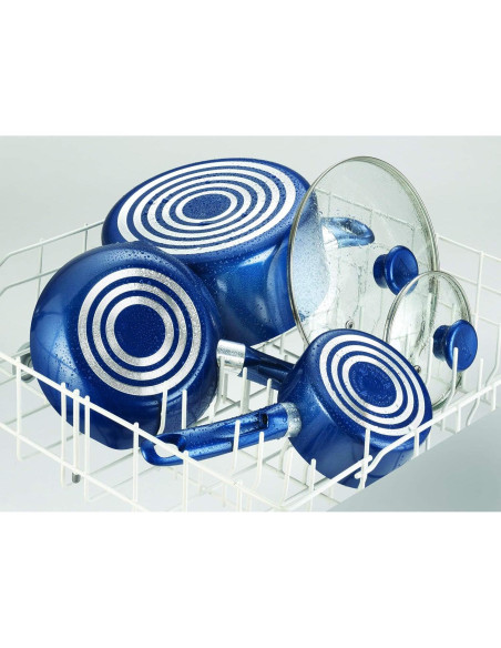 Juego de Utensilios T-fal Excite 14 Piezas Antiadherente Azul