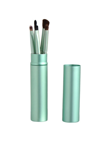 Juego de Brochas de Maquillaje de Ojos AKOAK 5 Piezas Verde