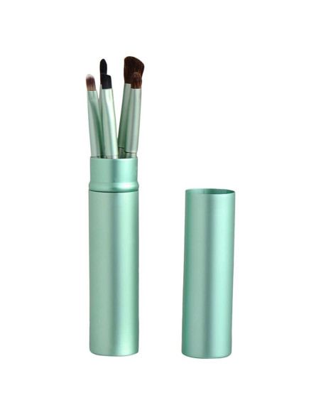 Juego de Brochas de Maquillaje de Ojos AKOAK 5 Piezas Verde