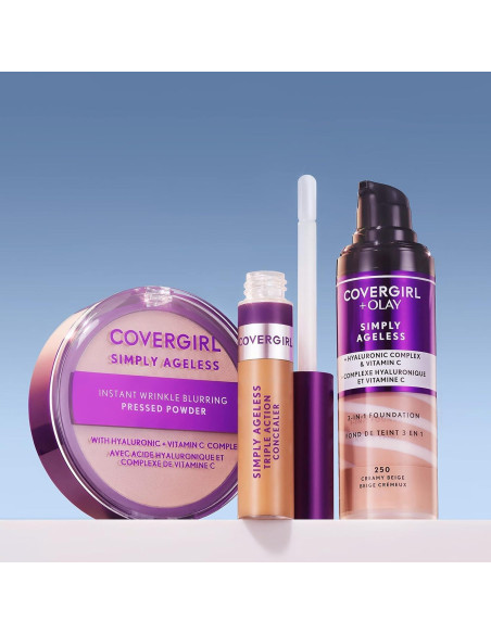 Base Líquida Anti-Envejecimiento CoverGirl Olay 220 Natural Cremoso