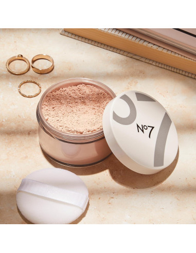 Polvo Suelto Matificante No7 Acabado Perfecto 20.1g - Medio