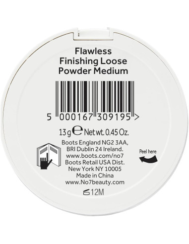 Polvo Suelto Matificante No7 Acabado Perfecto 20.1g - Medio