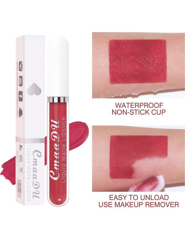 Conjunto de Labiales Mate Bonnie Choice 18 Colores Hidratantes