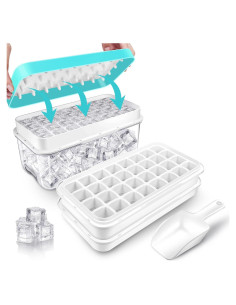 Bandeja de Hielo QUELIEN Azul con Tapa y Contenedor