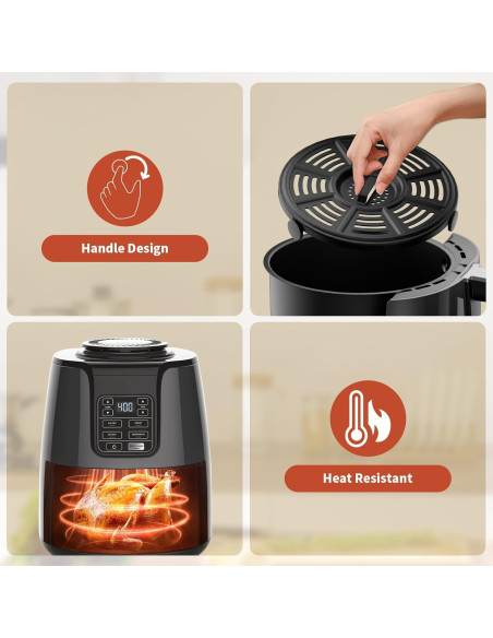 Bandeja de Freidora de Aire Ninja AF101 AF150 AF161 Reemplazo