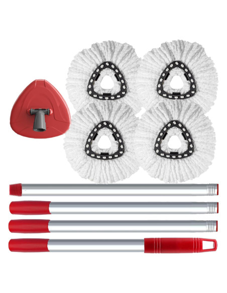 Juego de 4 Cabezas de Reemplazo para Mopa O-Cedar EasyWring